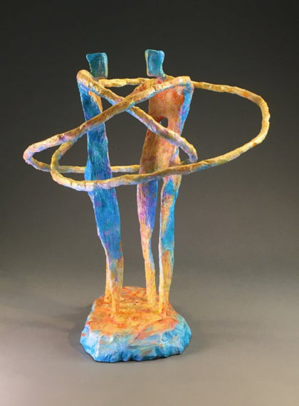 Embrace - Mixed Media Sculpture by artist Chas Martin