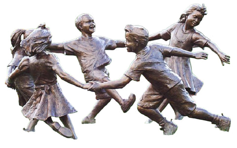 Circle of Peace (5 Children) - Bronze Sculpture by artist Gary Lee Price