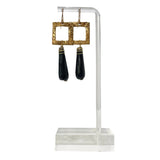 Earrings #75 - Bronze and Onyx Jewelry by artist Komala Rohde