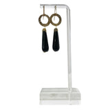 Earrings #87 - Bronze and Onyx Jewelry by artist Komala Rohde
