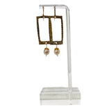 Earrings #88 - Bronze and Pearl Jewelry by artist Komala Rohde