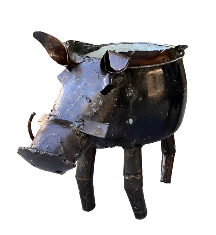 pot belly planter Safari Spirits: African Steel -