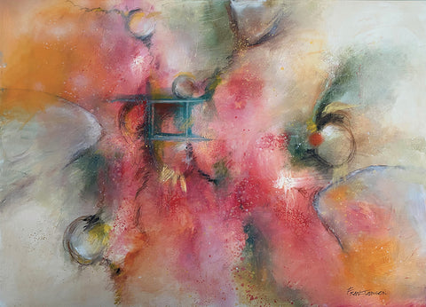 Invasion - Oils and mixed media on canvas  by artist Fran Johnson