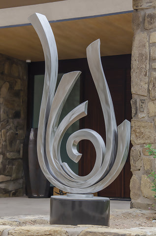 Flame - Stainless Steel  by artist Mark Carroll