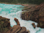 Sunwapta Falls - Acrylics  by artist Carol Schmauder