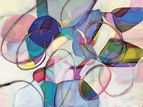 Infinity - oil, color pencil, charcoal  by artist Barbara Bailey-Porter