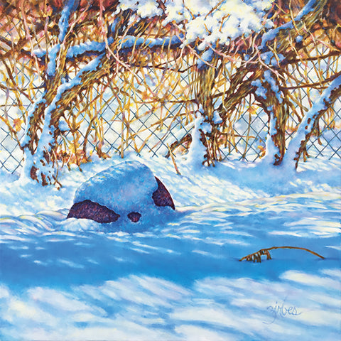 Fresh Snow - Oil  by artist Michael Zirbes