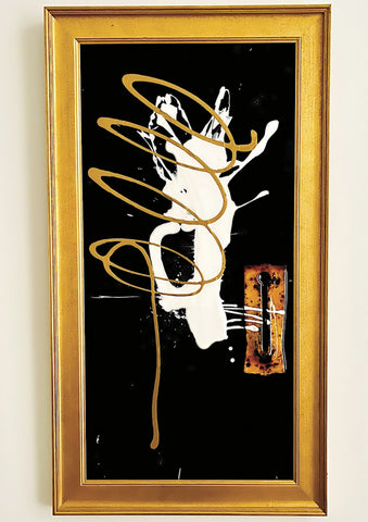 The Entry - Acrylic Paint, metal, resin  by artist Elizabeth Scanlon Melfi