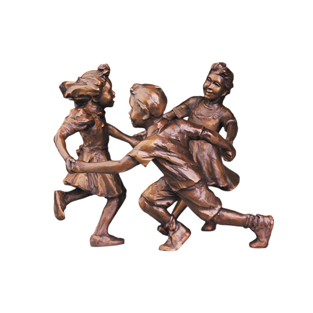 Circle of Peace (3 Children) - Bronze Sculptureby artist Gary Lee