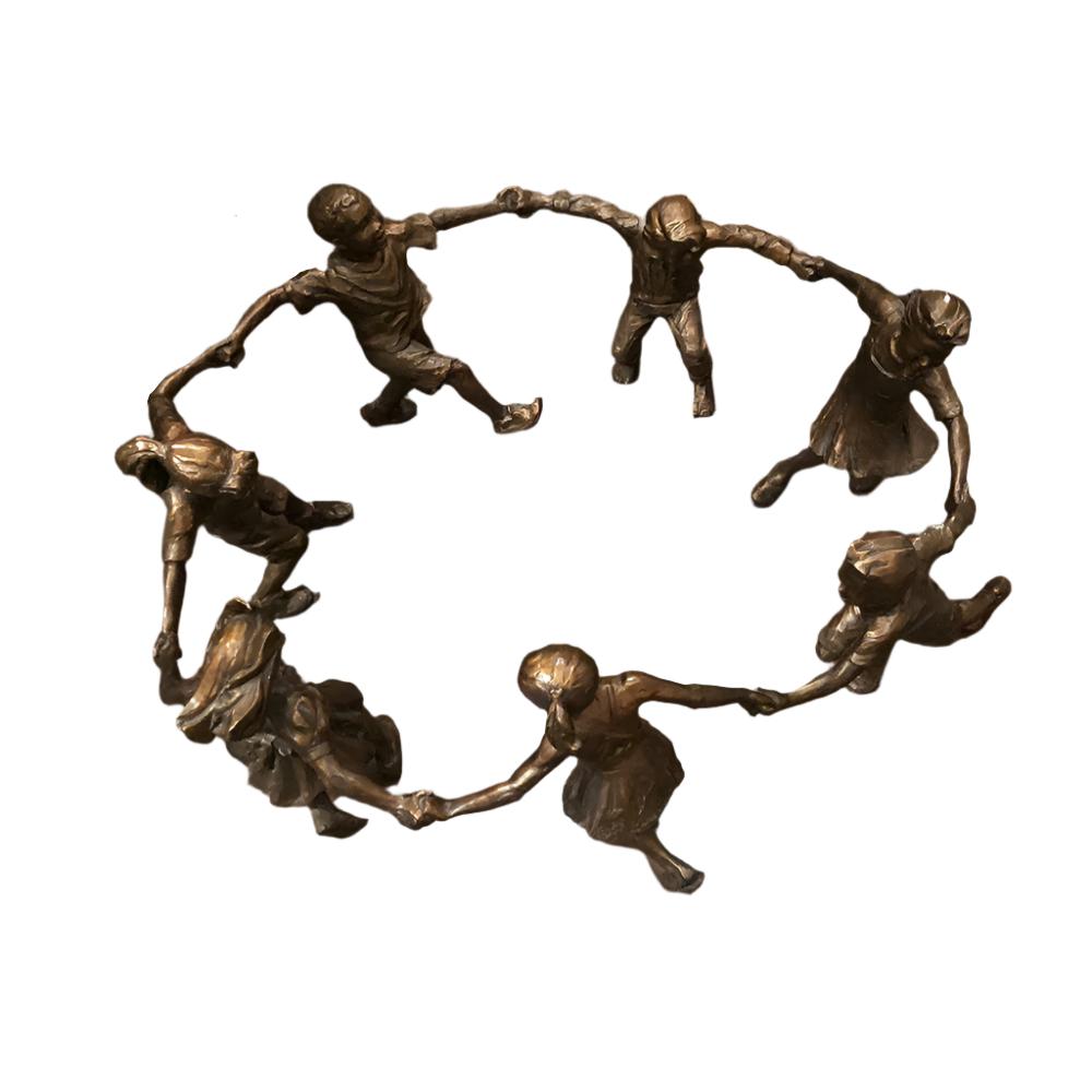 Circle of Peace (7 Children) - Bronze Sculptureby artist Gary Lee