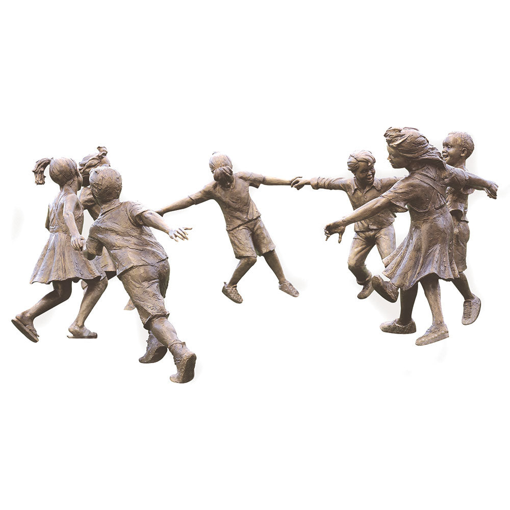 Circle of Peace (7 Children) - Bronze Sculptureby artist Gary Lee