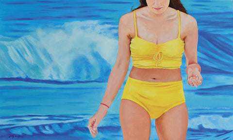 Golden Girl - Oil on Canvas  by artist Judy Steffens