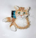 Melinda Fabian - "Tender Paws Merging Softly"