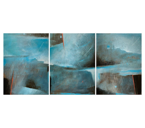 Lynn Welker - "Shooting Stars Triptych"