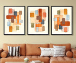 Jean-Luc Desreumaux - ""Autumn Leaves" framed triptych numbered limited edition giclee on canvas"