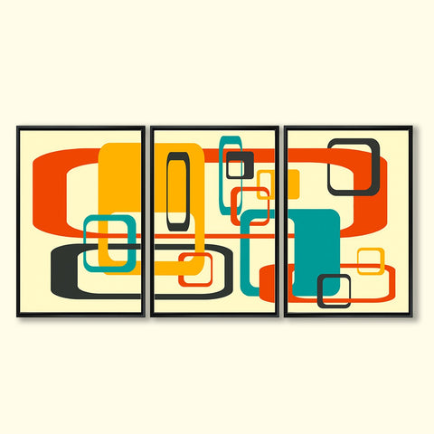 Jean-Luc Desreumaux - ""Carré d'As" (Square Aces) framed triptych numbered limited Edition"