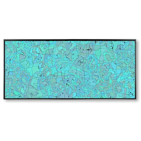Jean-Luc Desreumaux - ""Blue Reflections" (at the pool) framed numbered limited edition"