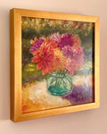 Liesel Lund - "Dahlias in Vintage Jar"
