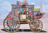 Stagecoach - Handcrafted Collage Edition Collage by artist Leonardo Studios