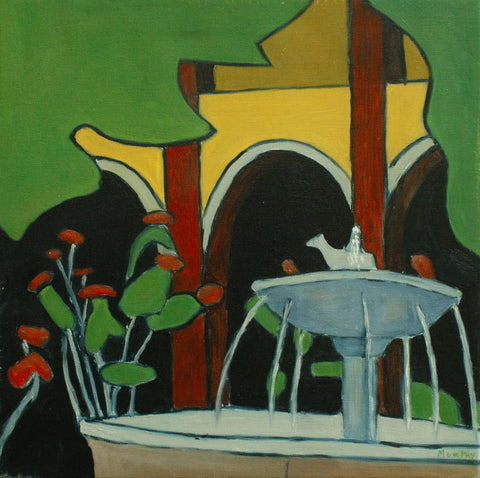 MARY L MURPHY - "The Courtyard in San Miguel"