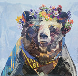Forest Queen - Handcrafted Collage Edition Collage by artist Leonardo Studios