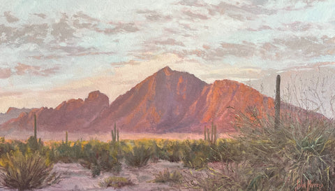 Camelback Evening - Oil Paintings by artist John Horejs