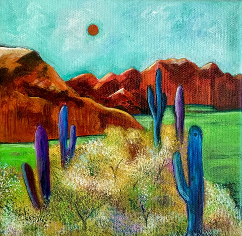 Elizabeth Fontaine-Barr - "Standing With Baby Sagauro & Organ Pipes"