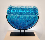 Deep Waters - Fused Glass Glass by artist Sandy Pendleton