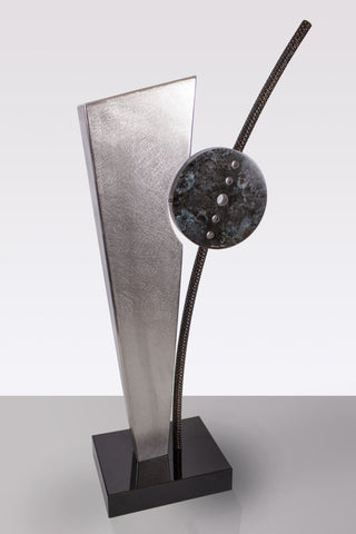 Arc of Life #2 - Bronze, Stainless steel, Granite Sculpture by artist Joshua Pass