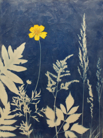 Anne Stuer - "Cyan Garden #15108"