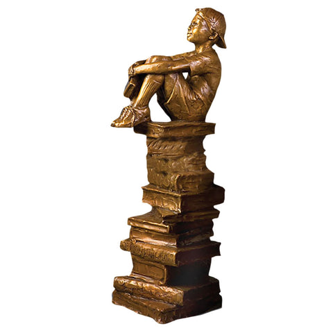 New Heights of Knowledge: Between Innings (27") - Bronze Sculpture by artist Gary Lee Price