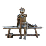 Joan Of Arc Bench - Bronze Sculpture by artist Gary Lee Price