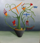 Alphonse Lane - "Exotic Swivel Bush in Blue"