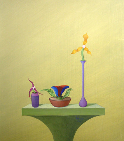 Alphonse Lane - "Green Composition wtih Vessels"