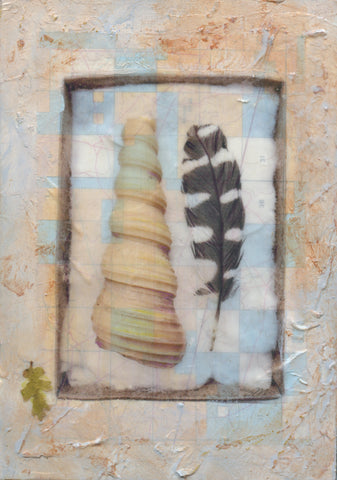 Be Still #29 - Mixed Media on Panel Collage by artist Judith Monroe