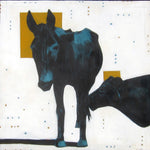 My Father's Mule - 1731 - Acrylic /Mixed Media Paintings by artist Michael Swearngin