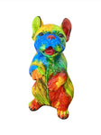 French Bulldog Puppy (Front Paws Up) - Mixed Media Sculpture by artist Ancizar Marin