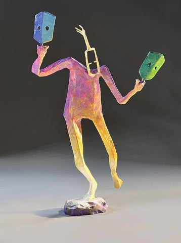 Who Are You? - Mixed Media Sculpture by artist Chas Martin