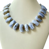 Necklace #13 - Bronze and Lace Agate Jewelry by artist Komala Rohde