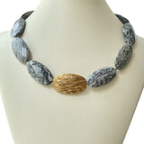 Necklace #15 - Ovals - Bronze and Jasper Jewelry by artist Komala Rohde