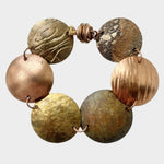 Bracelet 45 - Colors of Autumn - Bronze, Copper, and Brass Jewelry by artist Komala Rohde