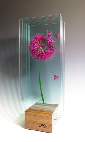 Perfect Mystery - Painted Glass Sculpture Sculpture by artist Ana Maria Botero