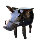 Safari Spirits: African Steel - "Wild Pot-belly Planter (Small)"