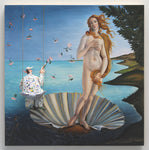 The Birth of Venus (Botticelli) - Acrylic/Paper Mache' Paintings by artist Stephen Hansen