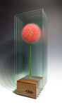 Pink Beauty - Painted Glass Sculpture Sculpture by artist Ana Maria Botero