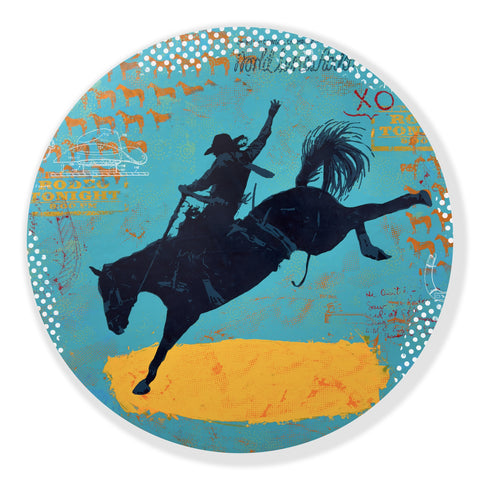 Saturday Night Lights — Rodeo Style - Acrylic Paintings by artist Maura Allen