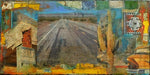 Self Serve Highway - Acrylic /Mixed Media Collage by artist Dave Newman