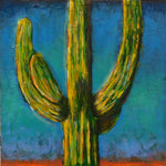 Saguaro and Blue Sky - Acrylic Paintings by artist Dave Newman