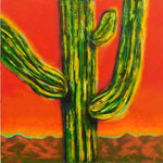 Saguaro at Sunset - Acrylic Paintings by artist Dave Newman