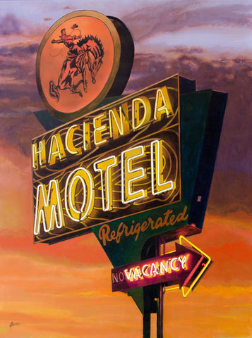 Hacienda Motel - Acrylic Paintings by artist James Gucwa